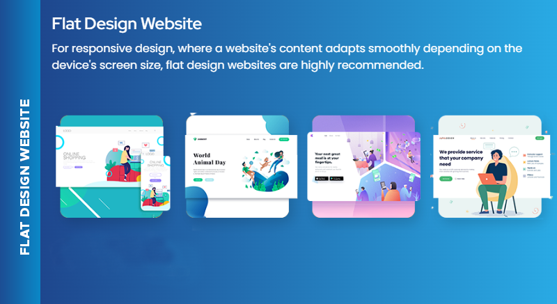 FLAT DESIGN WEBSITE
